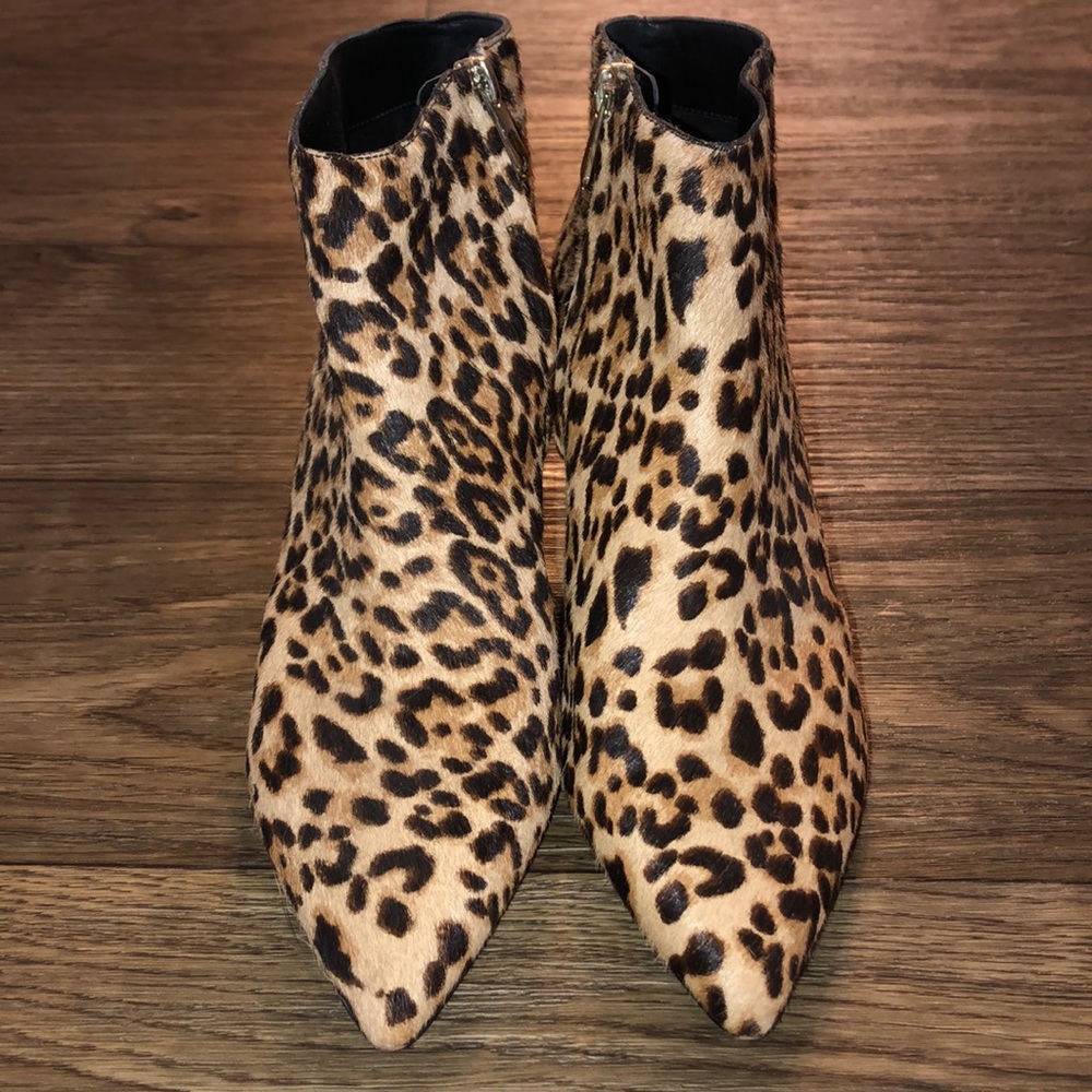 Sam Edelman kitten heel leopard bootie